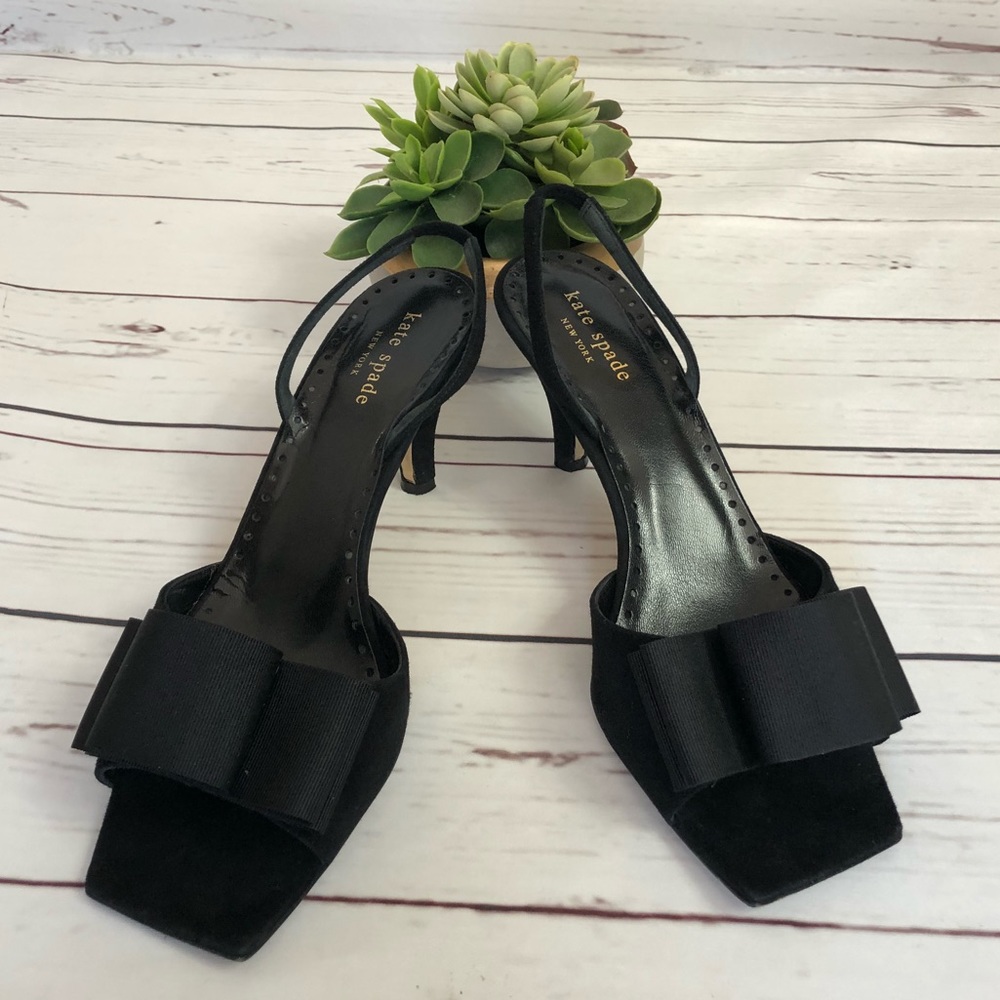SOLD •| Kate Spade Black kitten Heels Sandals